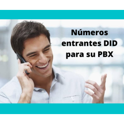 Números entrantes DID para su PBX