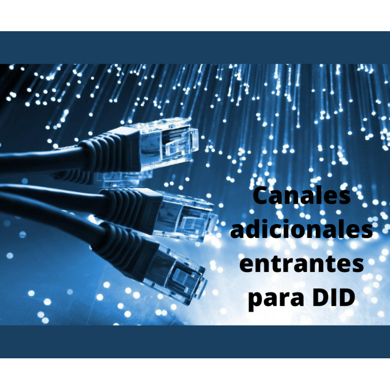 Canales adicionales entrantes para DID